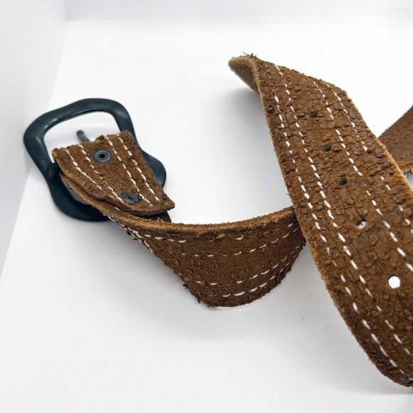 Bill Adler Handcrafted rough leather belt, brown, size 40 - Picture 5 of 5